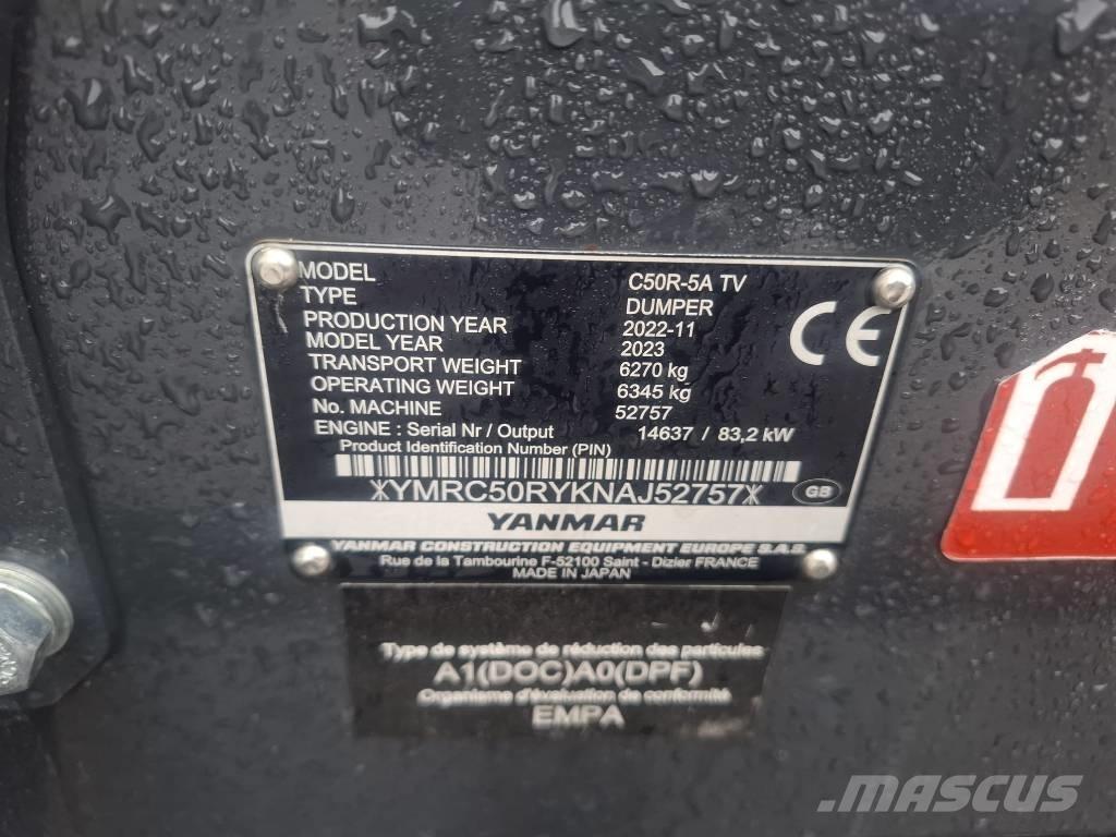Yanmar C 50 R-5A Beltedumpere