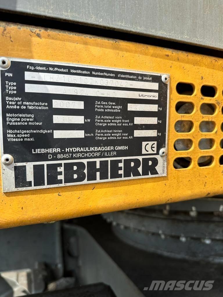 Liebherr A 924C-HD Hjulgravere