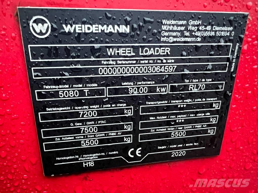 Weidemann 5080T Teleskophjullastere
