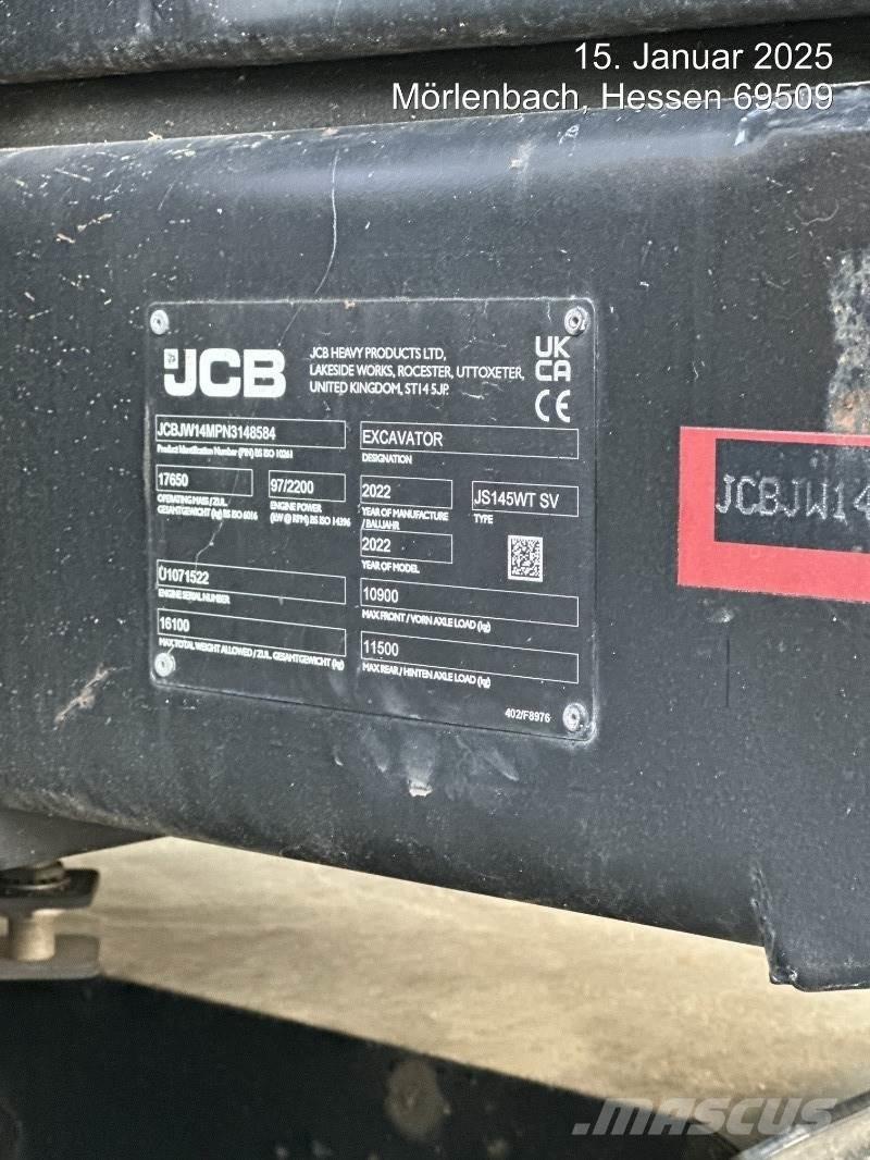 JCB JS145W PLUS Hjulgravere