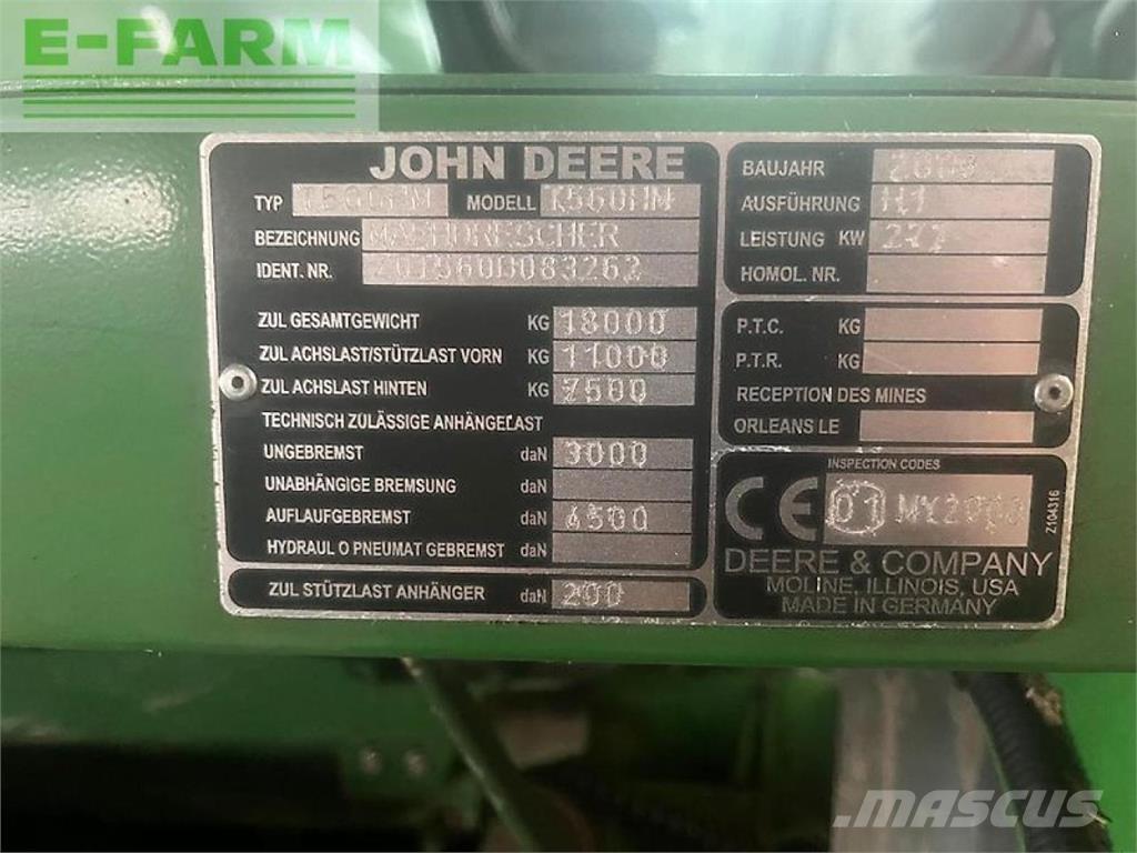 John Deere t560 hm Skurtreskere
