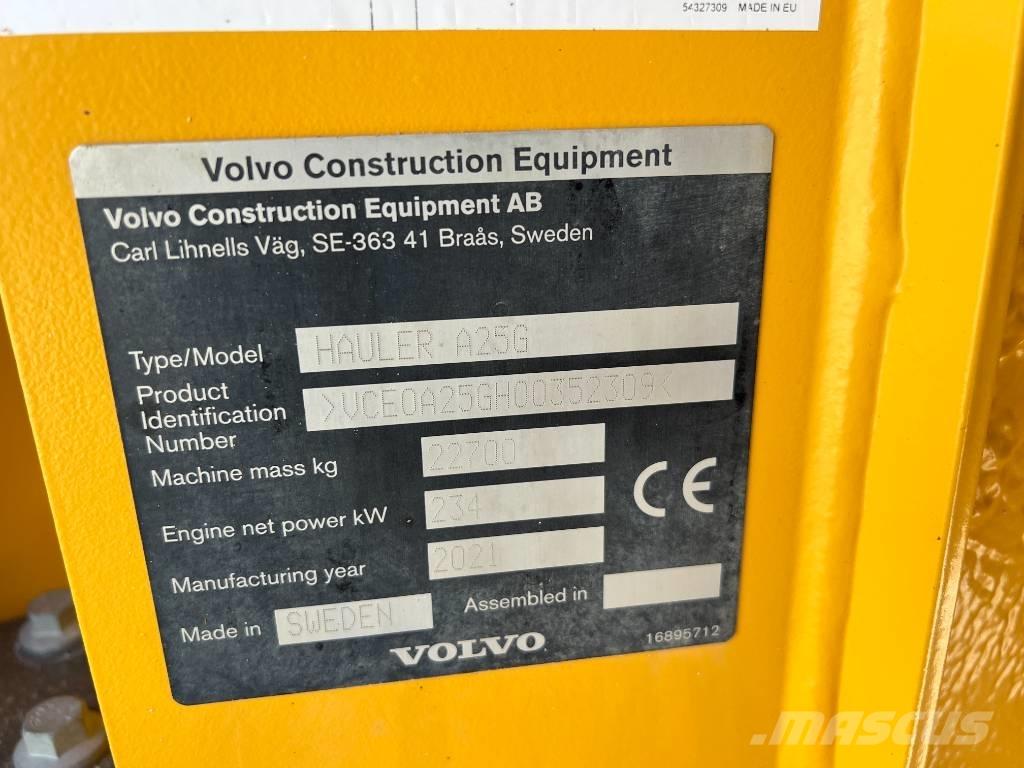 Volvo A25G Rammestyrte Dumpere