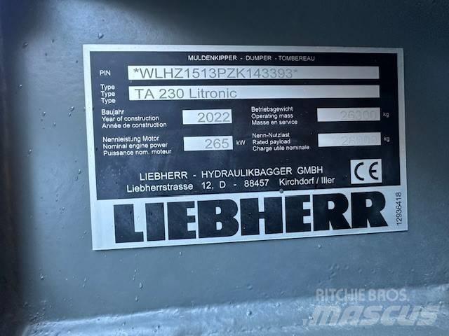Liebherr TA 230 Rammestyrte Dumpere