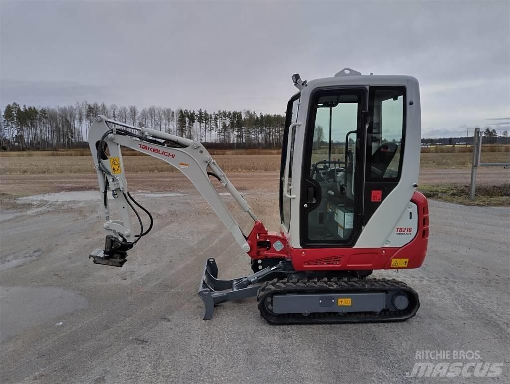 Takeuchi TB 216 Minigravere <7t