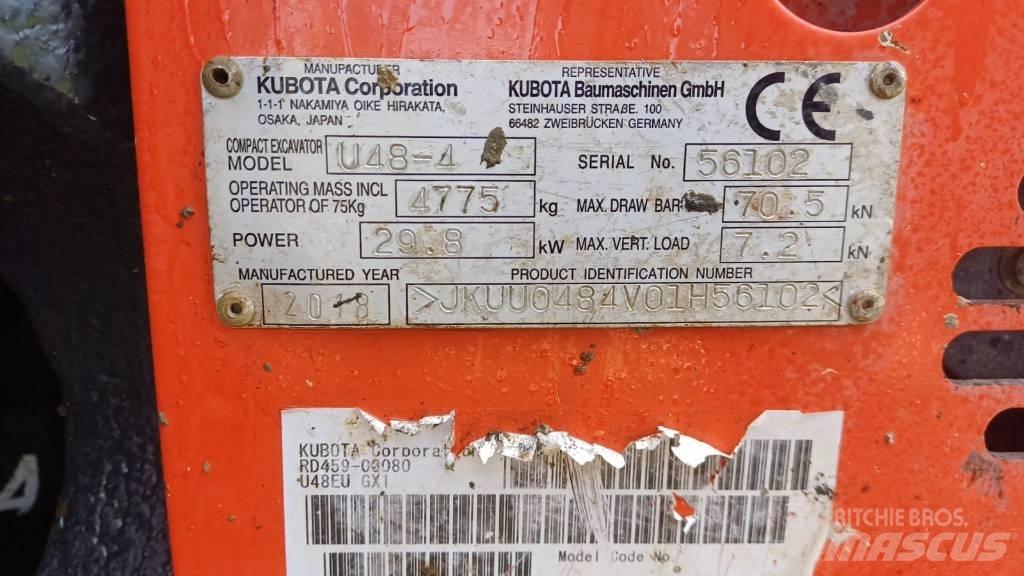Kubota U 48-4 Minigravere <7t
