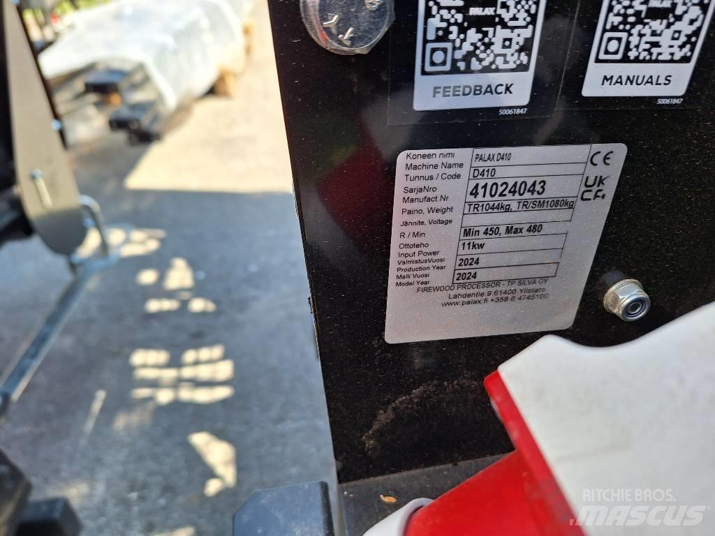 Palax D410 PRO+ Vedkløvere, kappemaskiner og flismaskiner