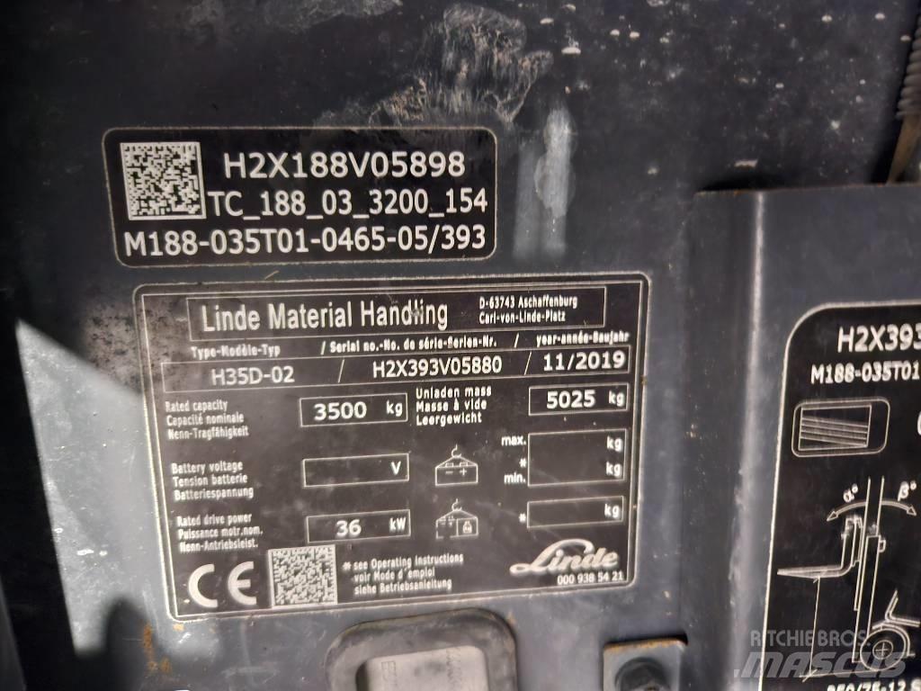 Linde H35D Diesel Trucker