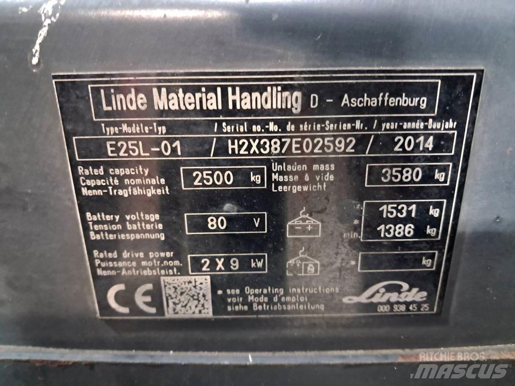 Linde E25L-01 Elektriske trucker
