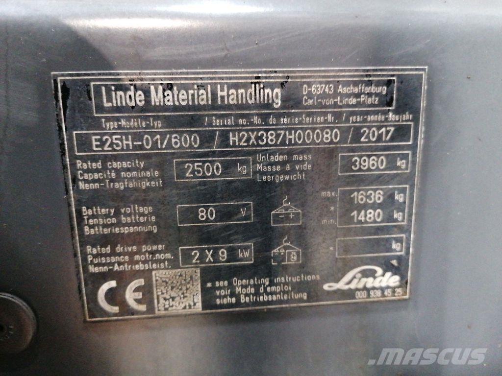 Linde E25H-01/600 Elektriske trucker