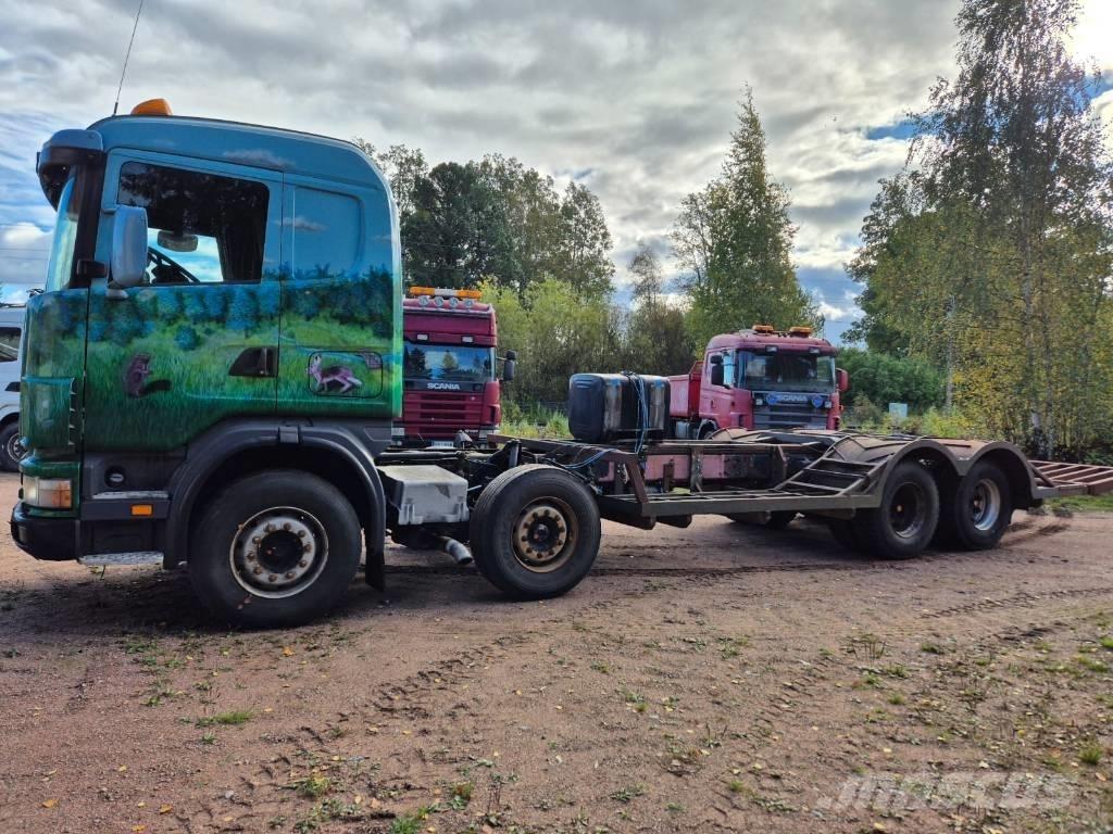 Scania R 124 Spesialbiler for transport av skogsmaskiner