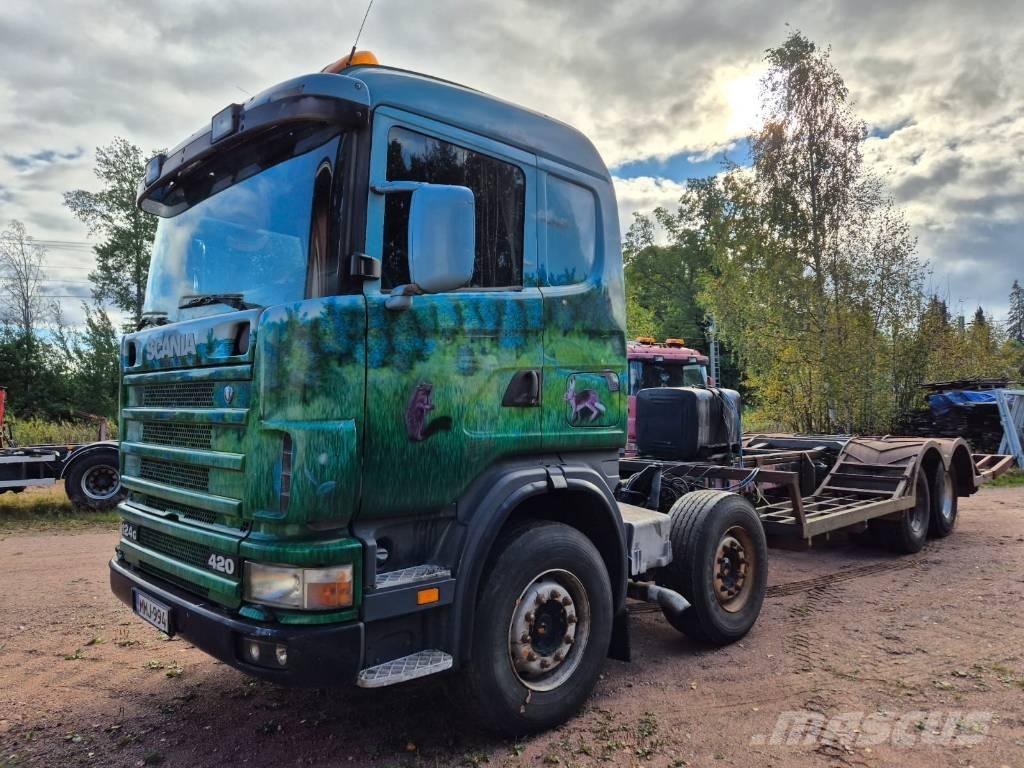 Scania R 124 Spesialbiler for transport av skogsmaskiner