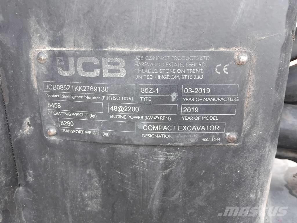 JCB 85 Z Minigravere <7t