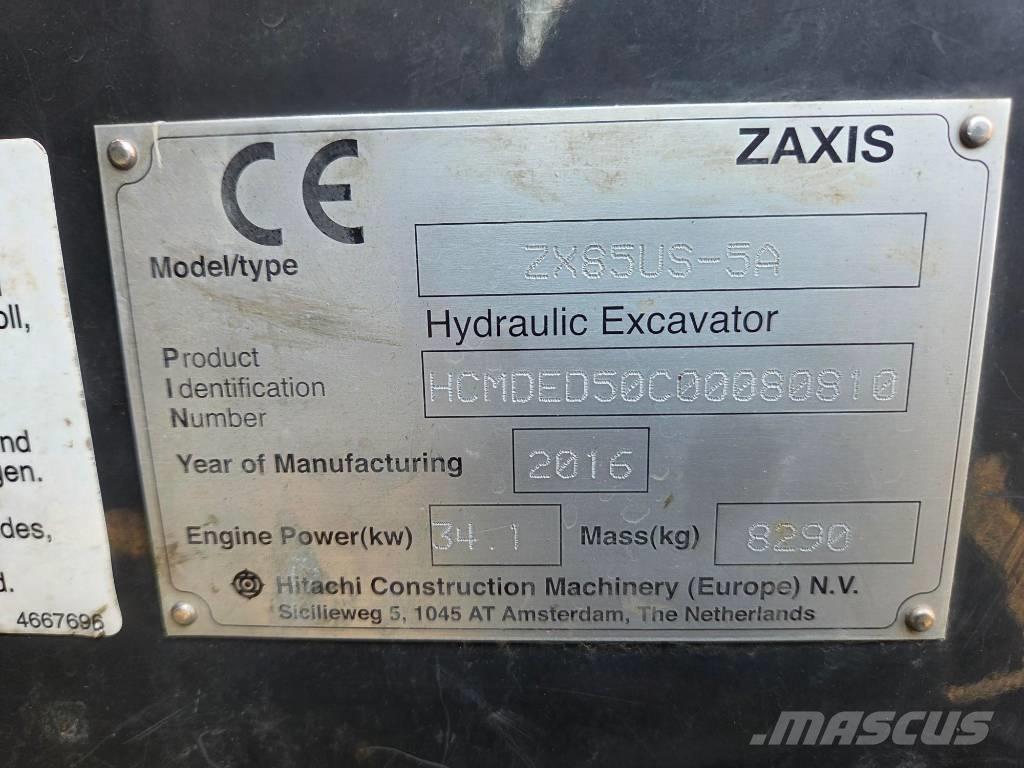 Hitachi ZX 85 US-5 A Midigravere 7 - 12t