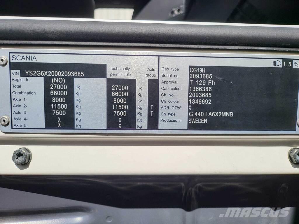 Scania G440 6X2 Trekkvogner