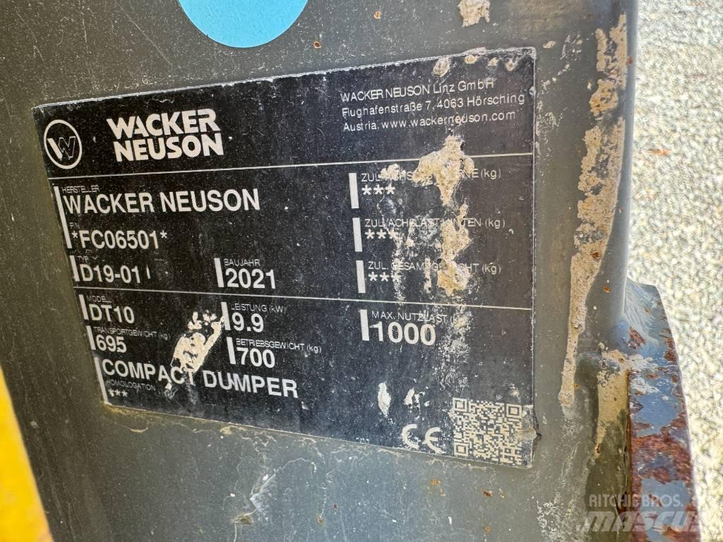 Wacker Neuson DT10 Beltedumpere
