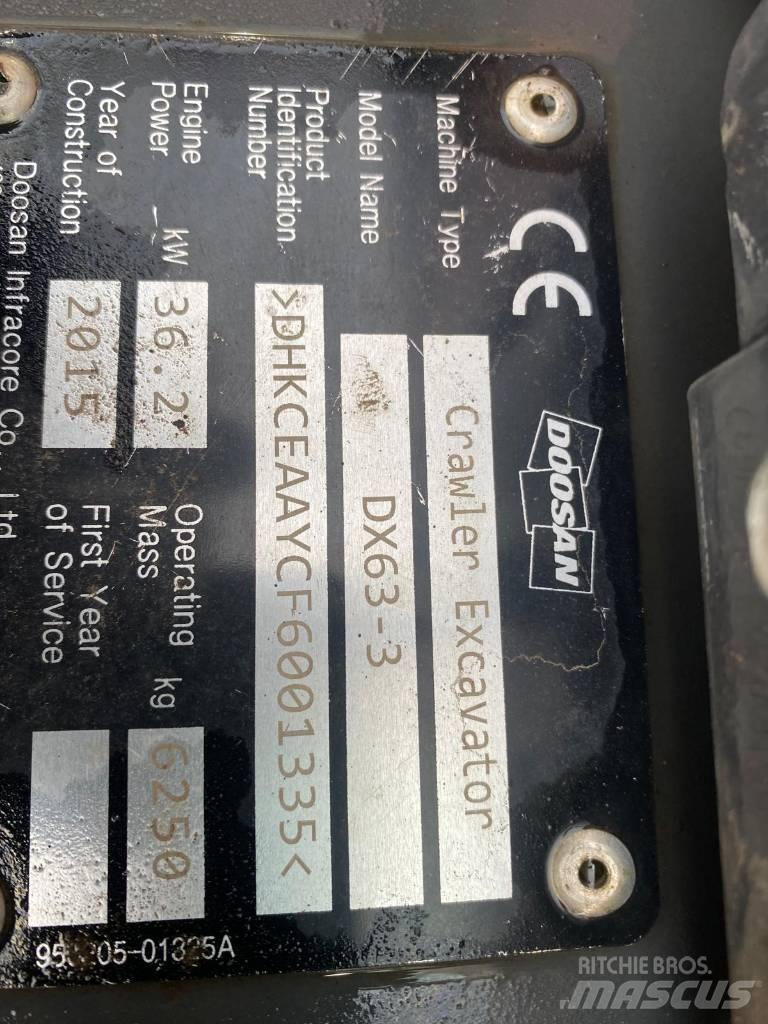 Doosan DX 63-3 Minigravere <7t