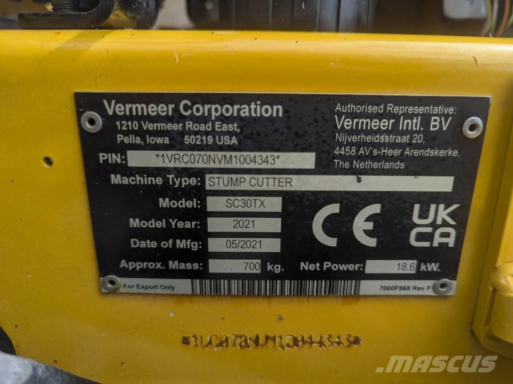 Vermeer SC30TX Stubbefreser
