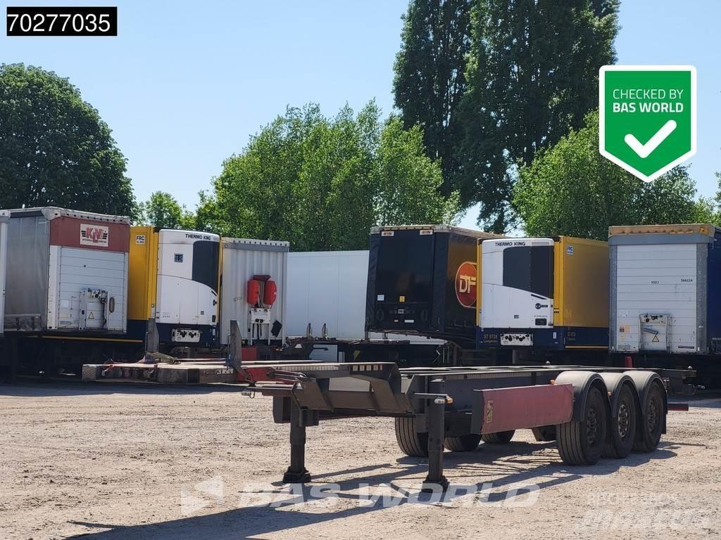 Van Hool 3 axles Containerchassis Semitrailere