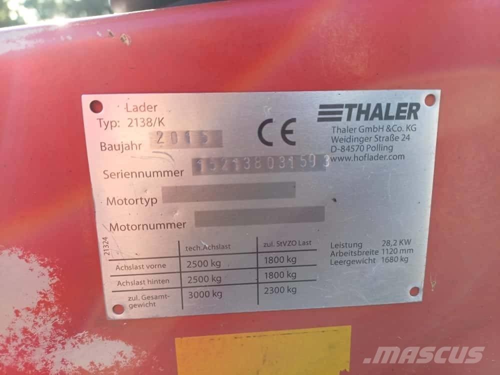 Thaler 2138/K Hjullastere