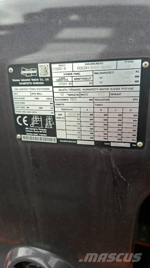 Doosan D160S-9 Diesel Trucker