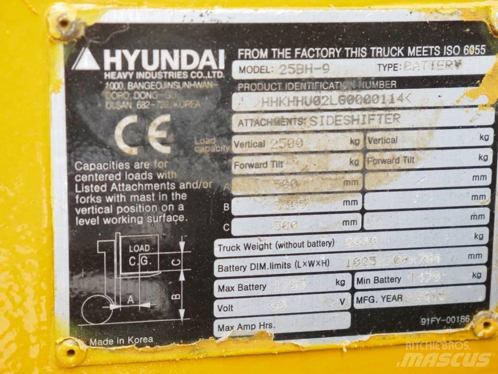 Hyundai 25 BH-9 Elektriske trucker