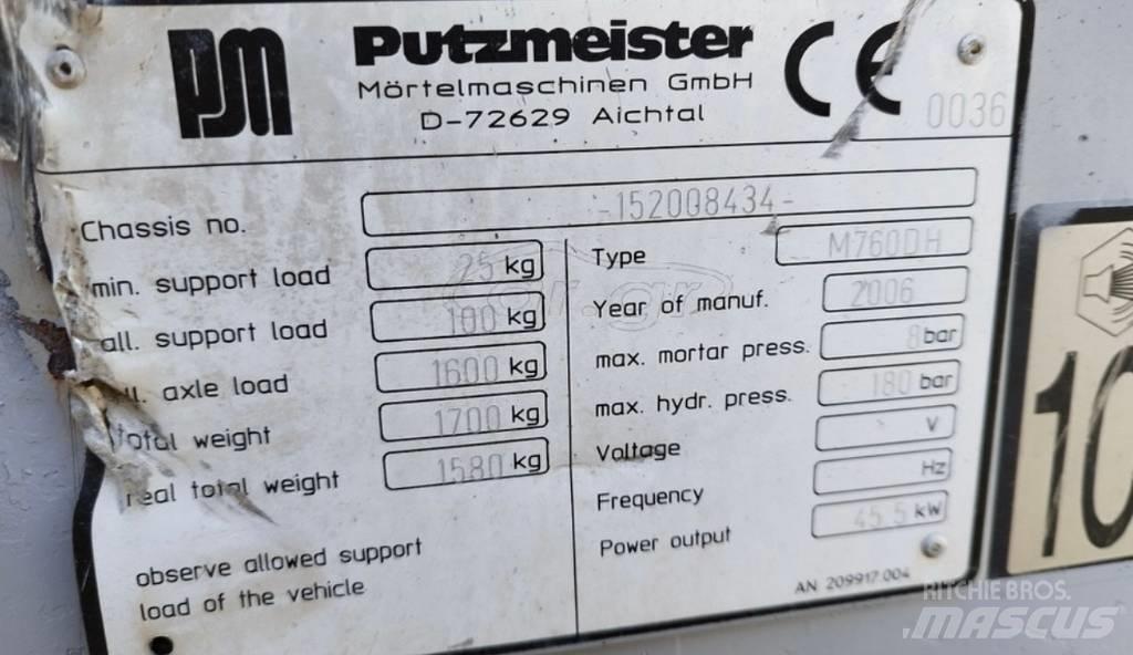 Putzmeister 760 Massepumper