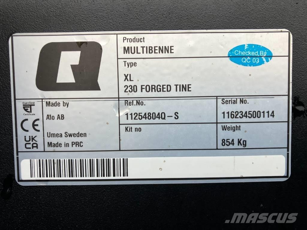 Ålö Multibenne XL Frontlaster ektrautstyr