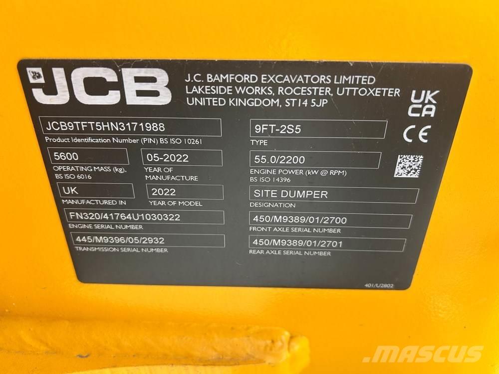 JCB 9TFT-2 Mini dumpere