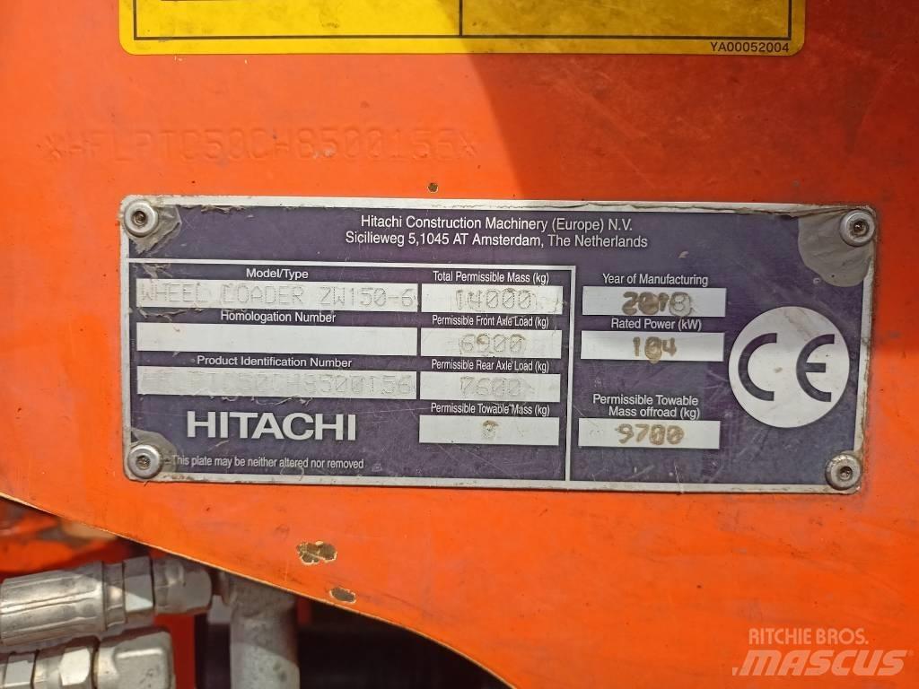 Hitachi ZW150 Hjullastere