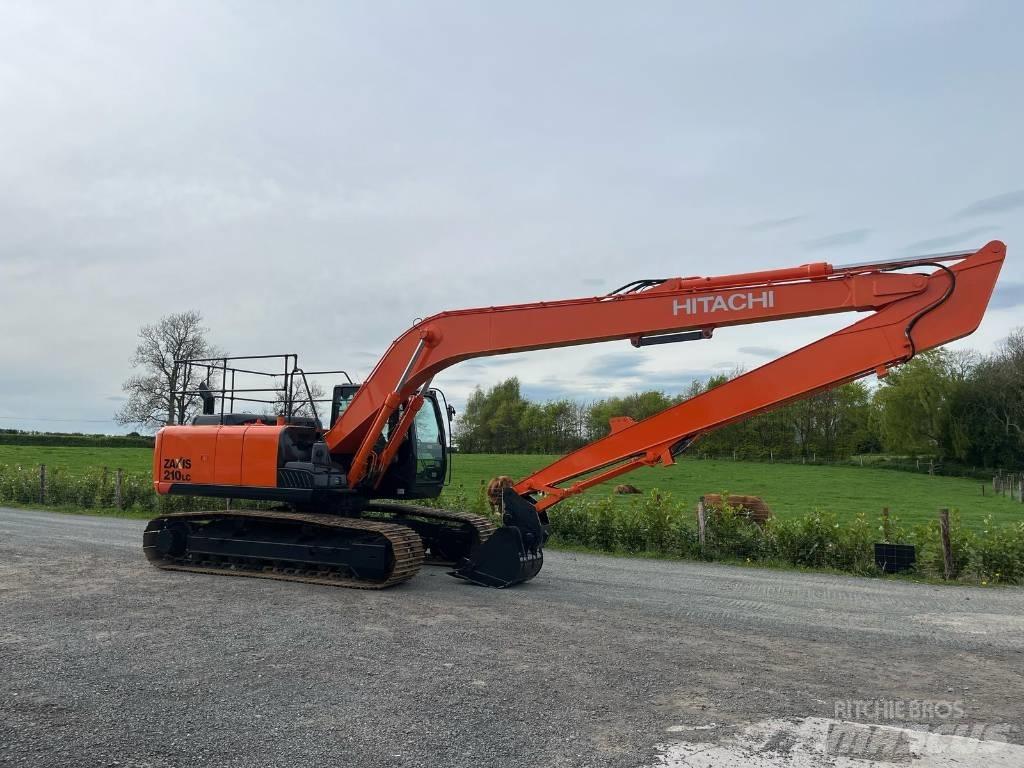 Hitachi Zaxis 210 LC Gravemaskiner med lang bom