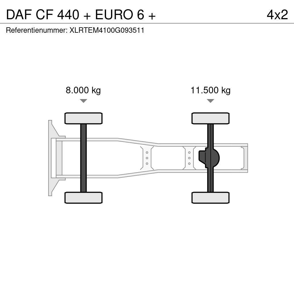 DAF CF 440 + EURO 6 + Trekkvogner