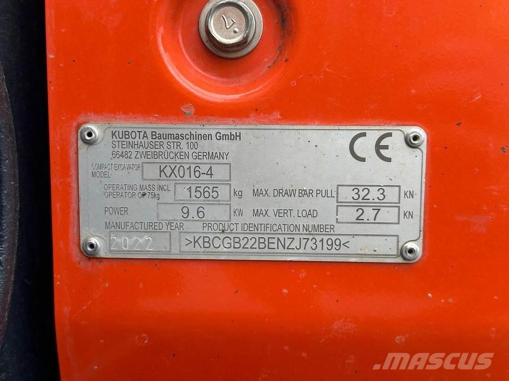 Kubota KX016-4 Minigravere <7t