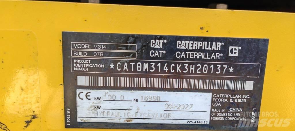 CAT 314 Hjulgravere