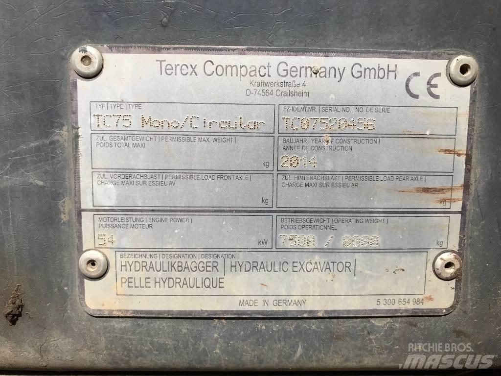 Terex TC 75 Midigravere 7 - 12t