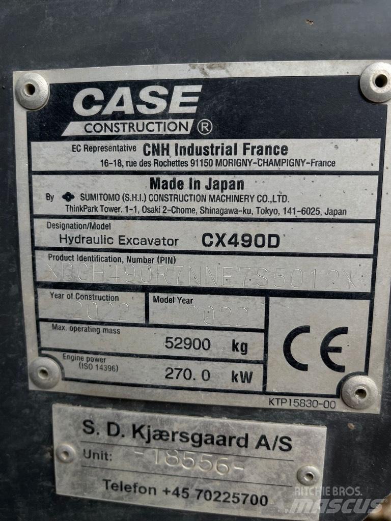 CASE CX 490 D Beltegraver