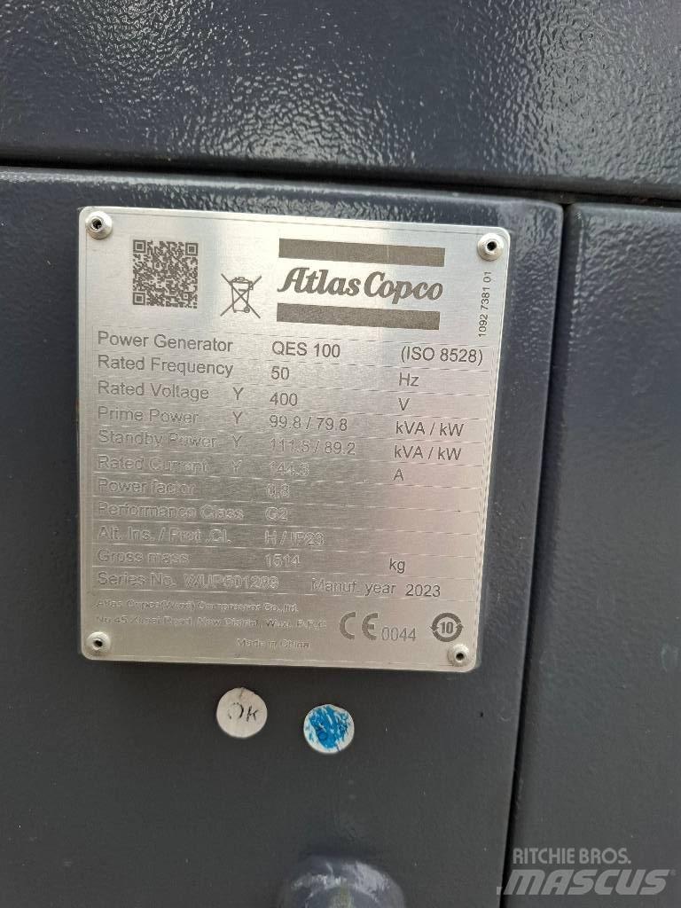 Atlas Copco QES 100 Diesel Generatorer
