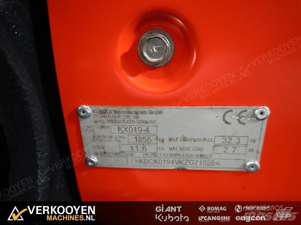 Kubota KX019-4 Minigravere <7t