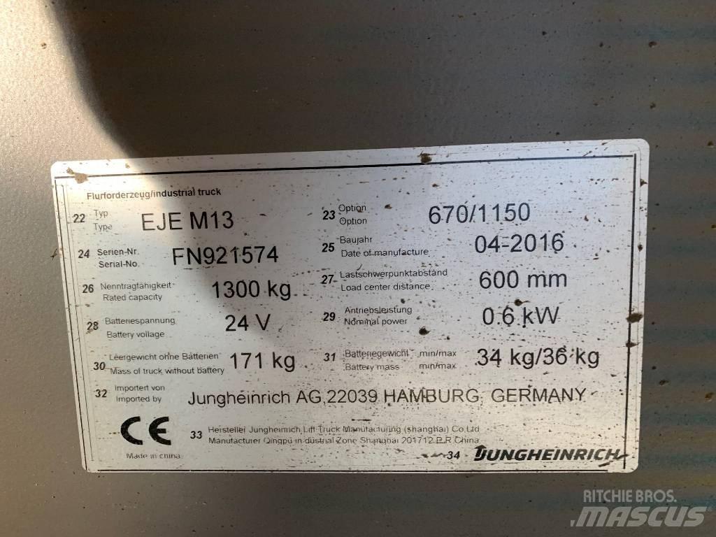 Jungheinrich EJE M13 Lavtløftende truck