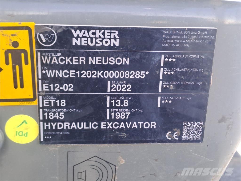 Wacker Neuson ET18 Beltegraver