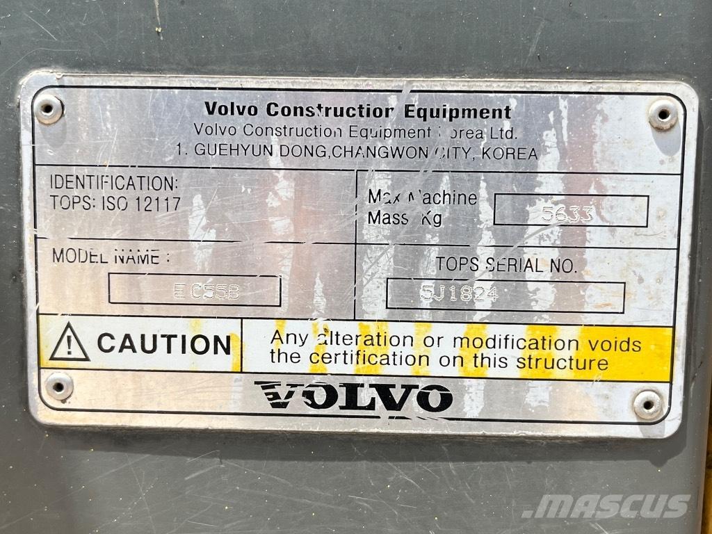 Volvo ECR 55 Minigravere <7t