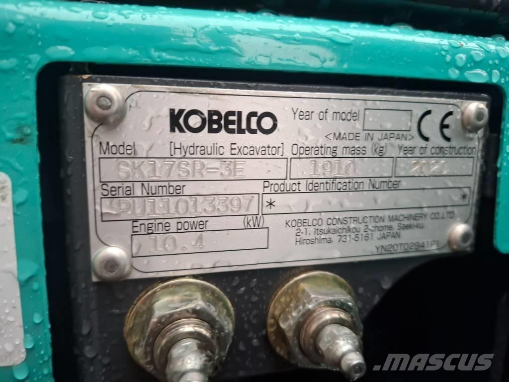 Kobelco SK 17 SR-3E Minigravere <7t
