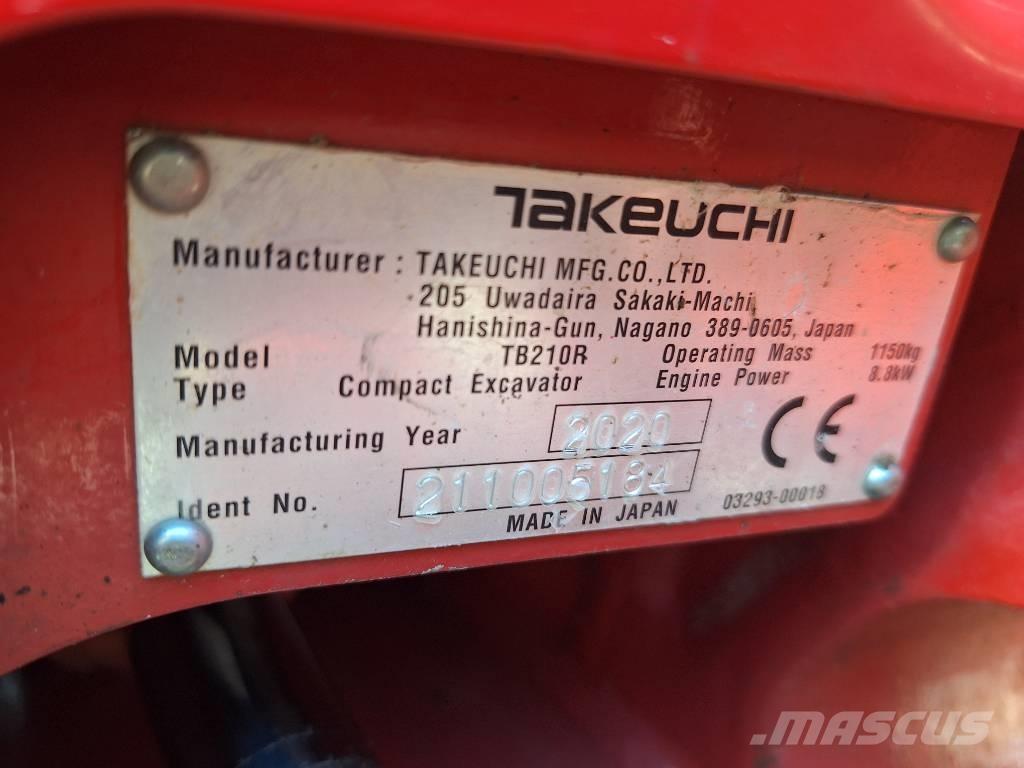 Takeuchi TB 210 R Minigravere <7t