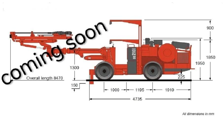 Sandvik DD 210 Underjords-gruve- og tunnelborerigger