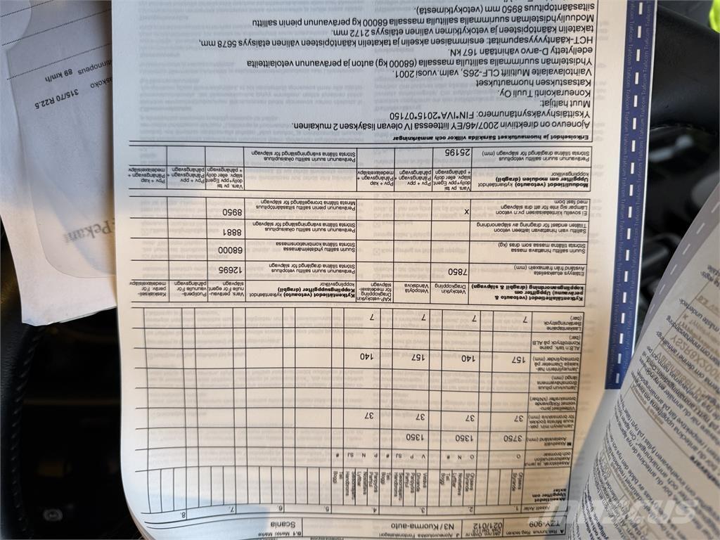 Scania R 580 8X2 Kabelløft lastebiler