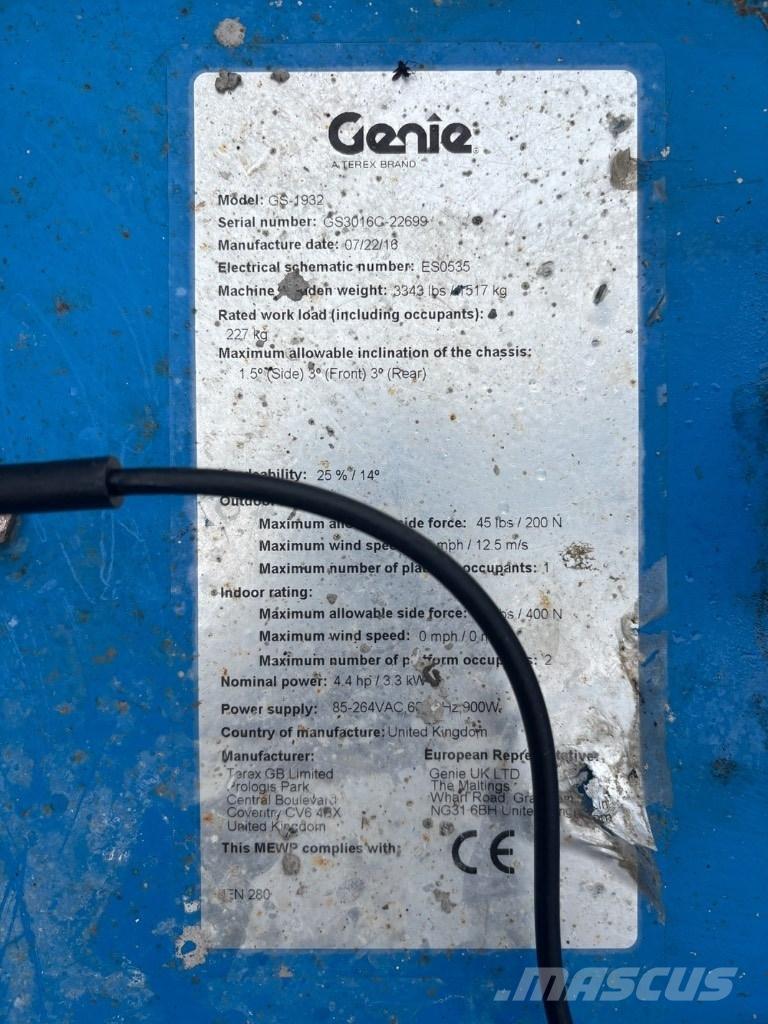 Genie GS 1932 Sakselifter