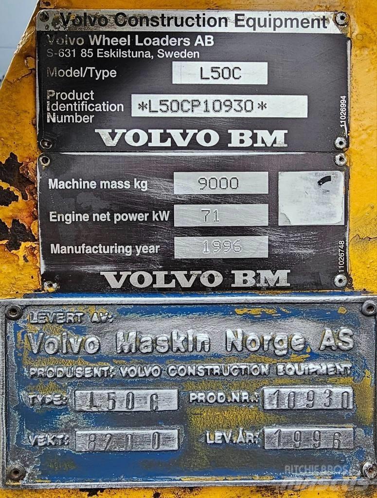 Volvo L 50 C Hjullastere