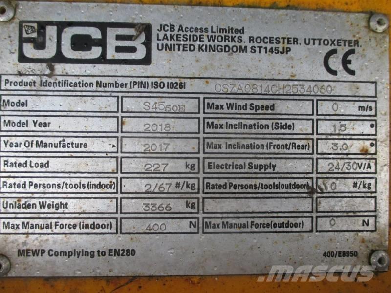 JCB S4550E Sakselifter