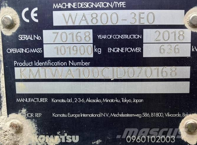 Komatsu WA 800-3 Hjullastere