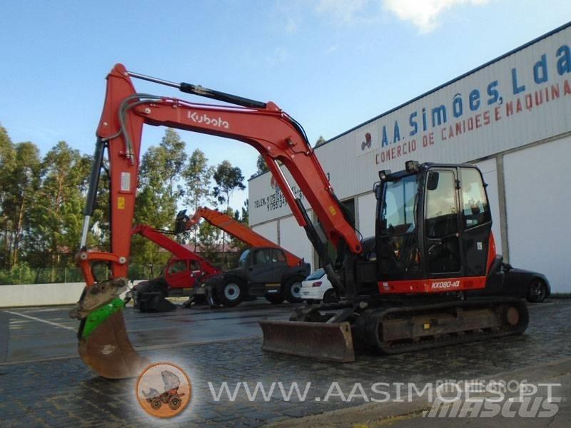 Kubota KX 080-4 Midigravere 7 - 12t