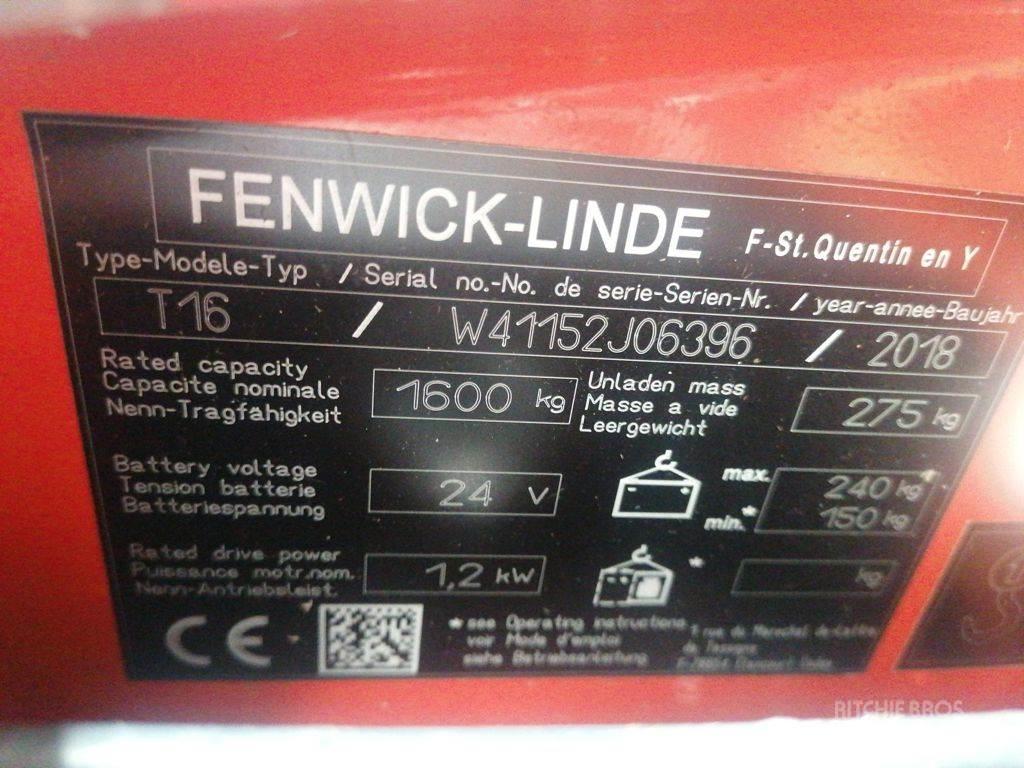 Linde T16 Lavtløftende truck